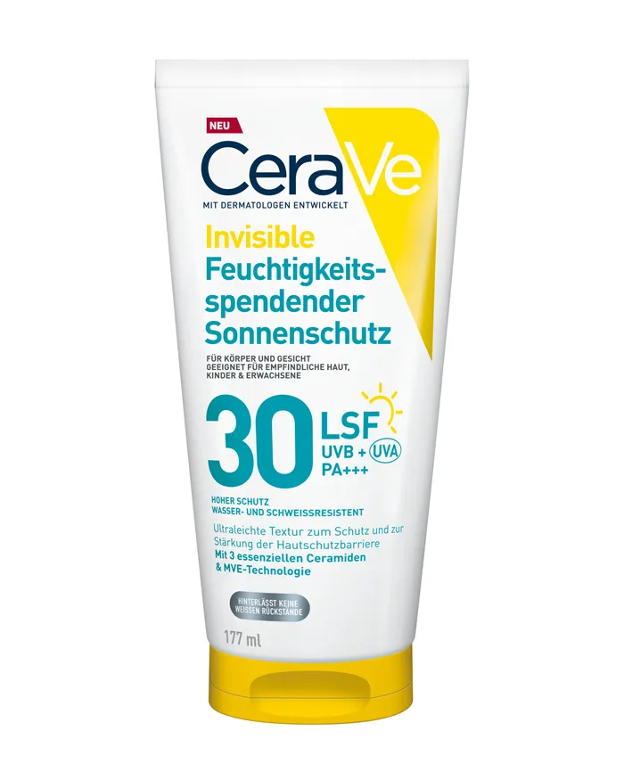 CeraVe Invisible Feuchtigkeitsspendender Sonnenschutz LSF 30